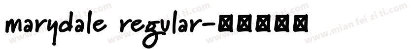 marydale regular字体转换